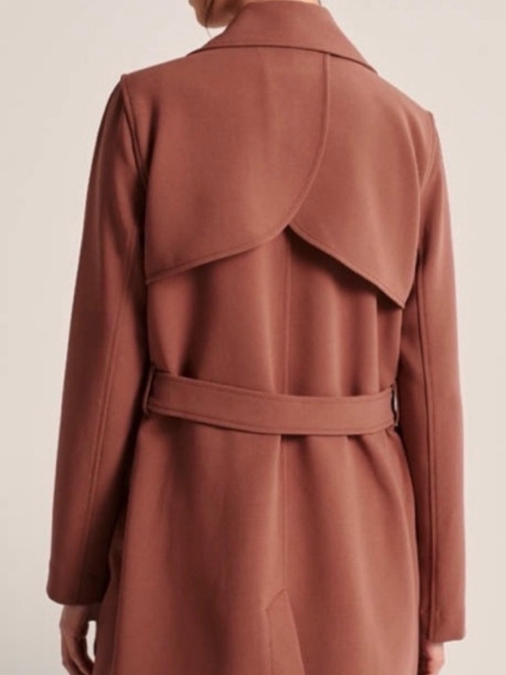 Abercrombie & Fitch Drapey Trench Coat - Picture 3 of 9
